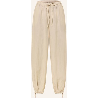 Neo Noir Hose Roxane Mit Leinen beige