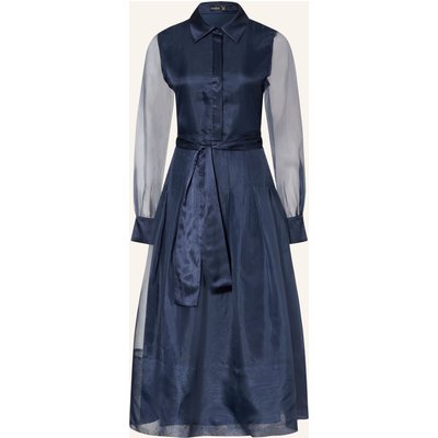 Van Laack Hemdblusenkleid Aus Seide blau