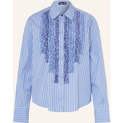 Van Laack Hemdbluse Vl-Azitan-w36fq Mit Rüschen blau