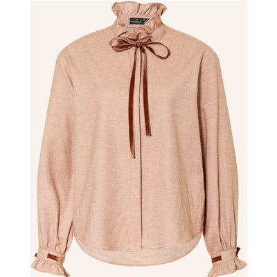 Van Laack Flanellbluse Vl-Azitea-Kosvp Mit Rüschen beige