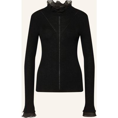 Liu Jo Pullover Mit Rüschen schwarz