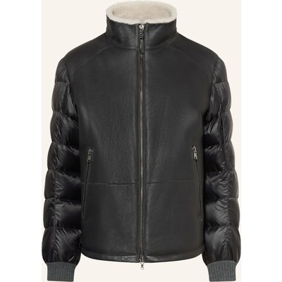 Bogner Daunenjacke Aleco-dl2 Mit Leder schwarz