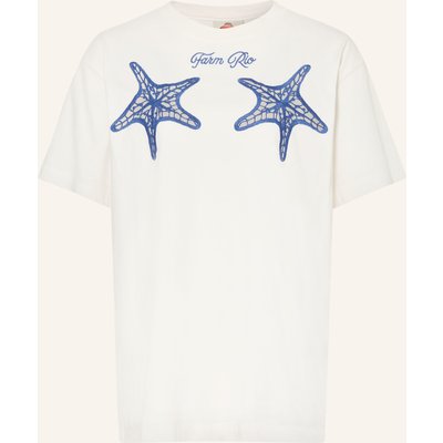 Farm Rio T-Shirt Starfish Mit Lochspitze weiss