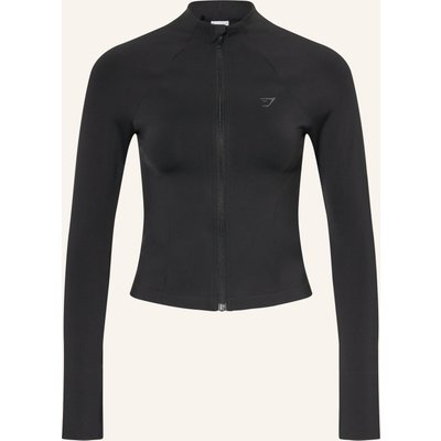 Gymshark Trainingsjacke Soft Sculpt schwarz