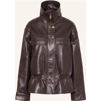 Ba&Sh Lederjacke Kassia rot