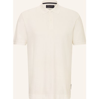 Marc O'polo Jersey-Poloshirt Regular Fit Mit Leinen weiss