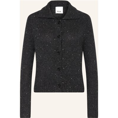Allude Strickjacke Mit Cashmere Und Glitzergarn grau
