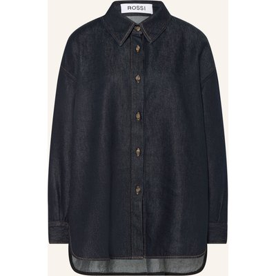 Rossi Oversized-Jeansbluse Siyan blau