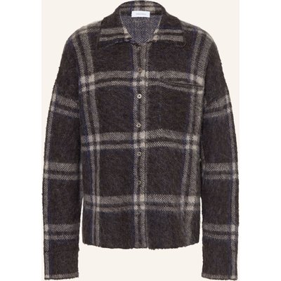 Darling Harbour Strickjacke Mit Alpaka braun