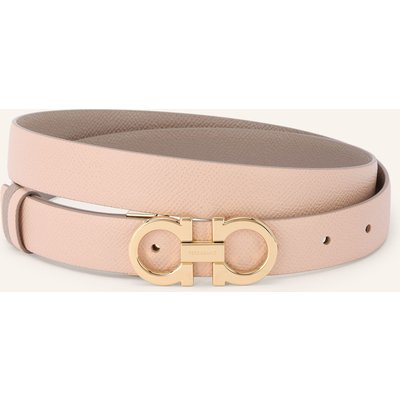 Ferragamo Ledergürtel Zum Wenden rosa