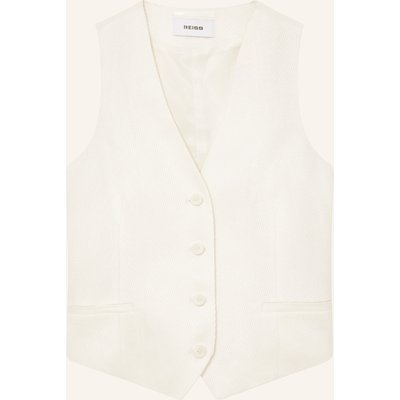 Reiss Blazerweste Alyx Mit Leinen weiss