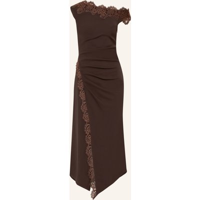 Lipsy One-Shoulder-Kleid Mit Spitze braun