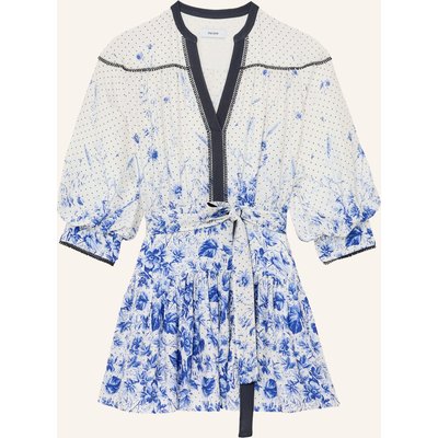 Reiss Kleid Anisa Mit Spitze Und 3/4-Arm blau