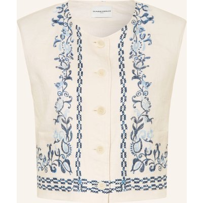Claudie Pierlot Leinenweste beige