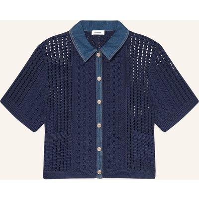 Sandro Strickjacke blau