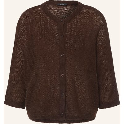 Opus Strickjacke Daris Mit 3/4-Arm braun