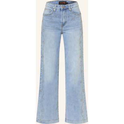 Miss Goodlife Flared Jeans Mit Nieten blau