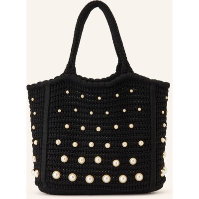 Sandro Handtasche Mit Schmuckperlen schwarz