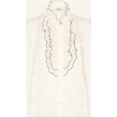 Sandro Blusentop Mit Spitze weiss