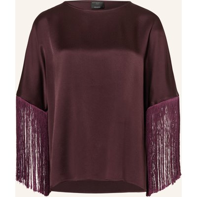 Antonelli Firenze Blusenshirt Ardisia Aus Satin Mit 3/4-Arm rot