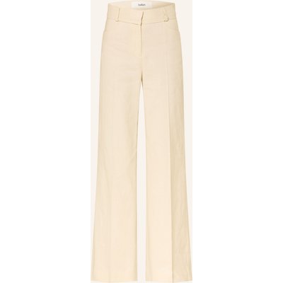 Ba&Sh Hose Pants Cista Mit Leinen gelb