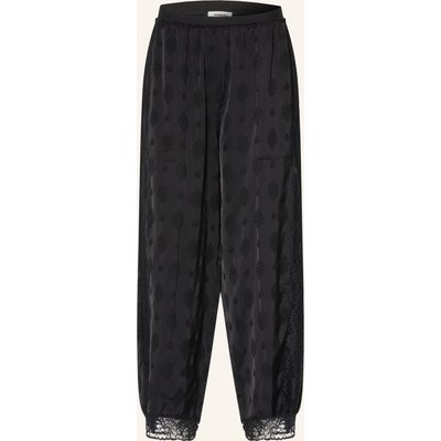 Sandro Hose Mit Spitze schwarz