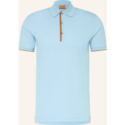 Mos Mosh Gallery Piqué-Poloshirt Mmgharvey blau