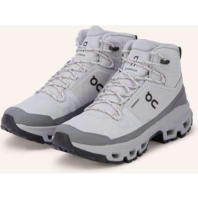 On Wanderschuhe Cloudrock Mid Wp grau