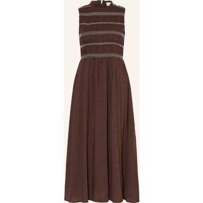Neo Noir Kleid Atika Mit Rüschen braun