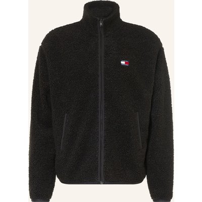 Tommy Jeans Teddyfell-Jacke schwarz