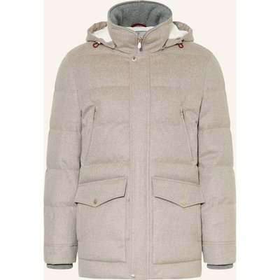Brunello Cucinelli Daunenparka grau