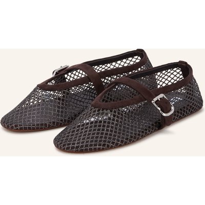 Alaïa Mary-Jane-Ballerinas Mit Schmucksteinen braun