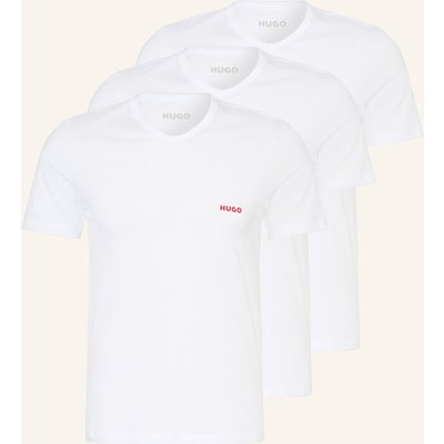 Hugo 3er-Pack V-Shirts weiss