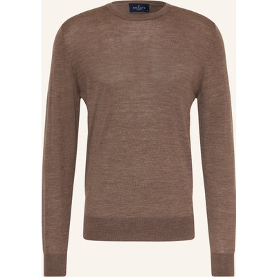 Hackett London Pullover Aus Merinowolle braun