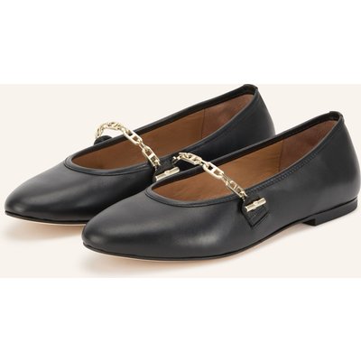 Boss Mary-Jane-Ballerinas Silvye schwarz