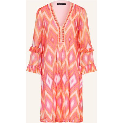 Ana Alcazar Mesh-Kleid Mit Rüschen Und Schmucksteinen pink