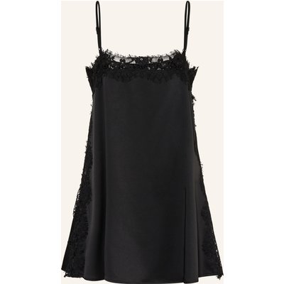 Mrs & Hugs Satintop Mit Spitze schwarz