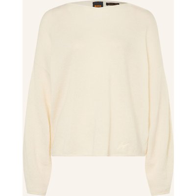 Boss Pullover Folletto Mit Alpaka weiss