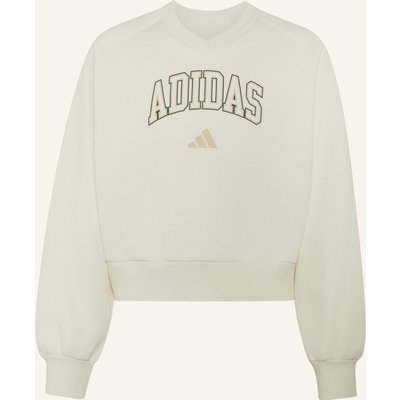 Adidas Sweatshirt Seasonals Collegiate Typography V-Neck weiss