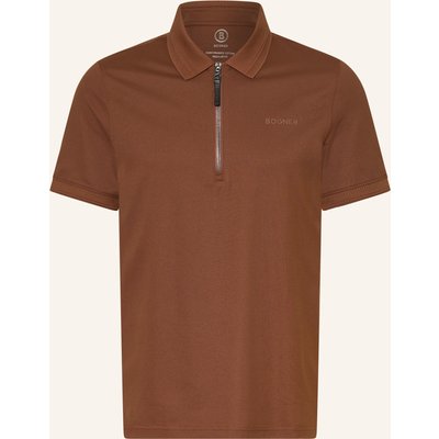 Bogner Piqué-Poloshirt Timo Regular Fit braun