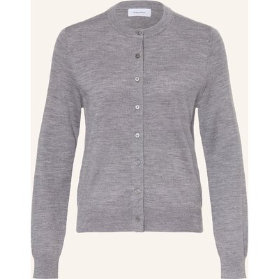 Darling Harbour Strickjacke Aus Merinowolle grau