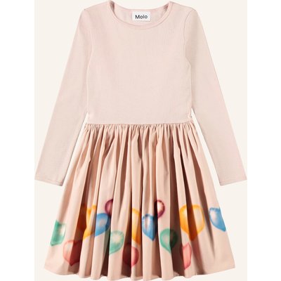 Molo Kleid Im Materialmix rosa