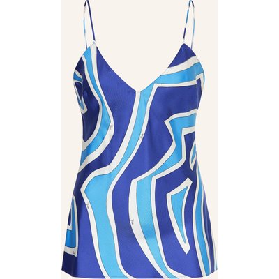 Pucci Seidentop blau