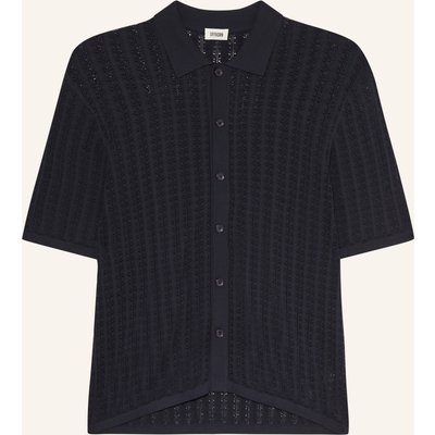 Drykorn Strickhemd Dantte Comfort Fit blau