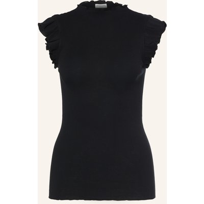 Rosemunde Top Bernadine Mit Volants schwarz