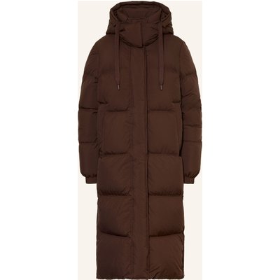 Marc O'polo Denim Daunenmantel Mit Abnehmbarer Kapuze braun