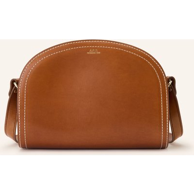 A.P.C. Umhängetasche Demi Lune braun