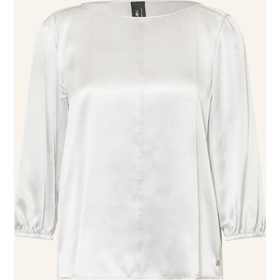 Marc Cain Blusenshirt Aus Seide Mit 3/4-Arm grau