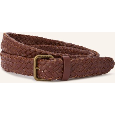Weekend Max Mara Flechtgürtel Quaglia Aus Leder braun