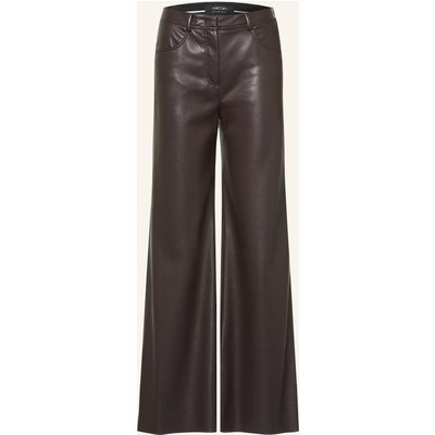 Marc Cain Hose Warri In Lederoptik braun